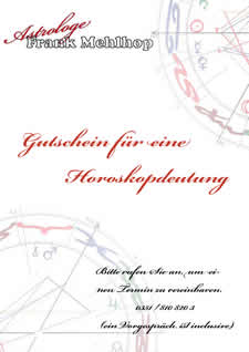 Gutschein für ein Horoskop